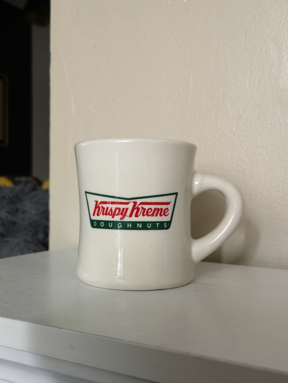 Krispy Kreme Restaurant Ware Ceramic Coffee Mug Double-sided Logo